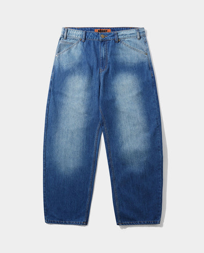 Butter Goods - Encounter Denim Jeans - Washed Slub Blue Pants Butter Goods