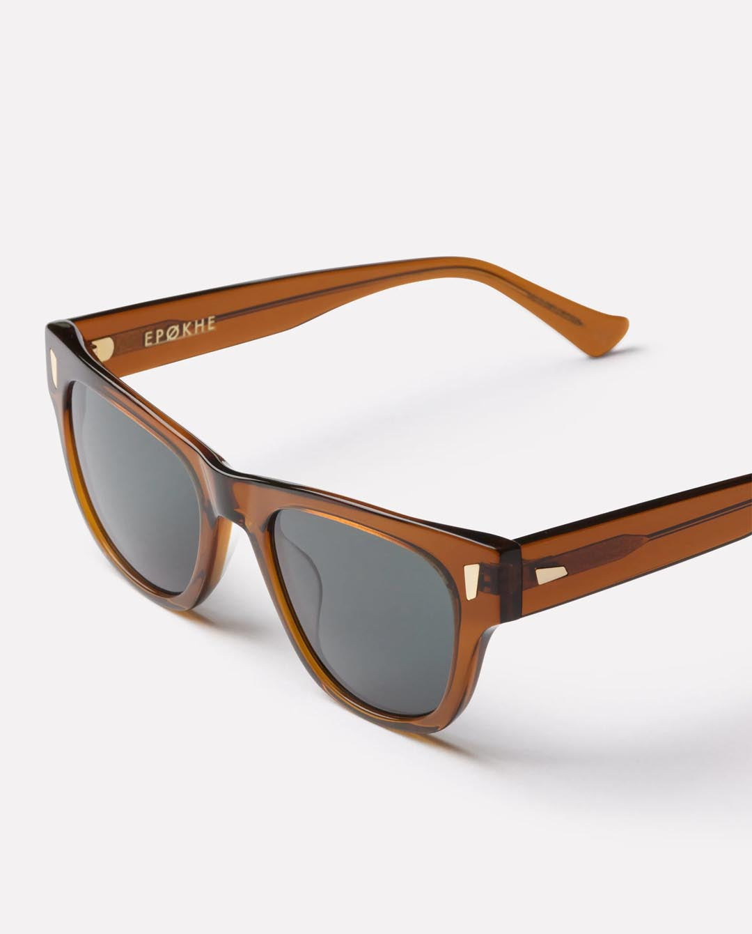Epokhe - Non Sunglasses - Tobacco Polished/Green Sunglasses Epokhe   