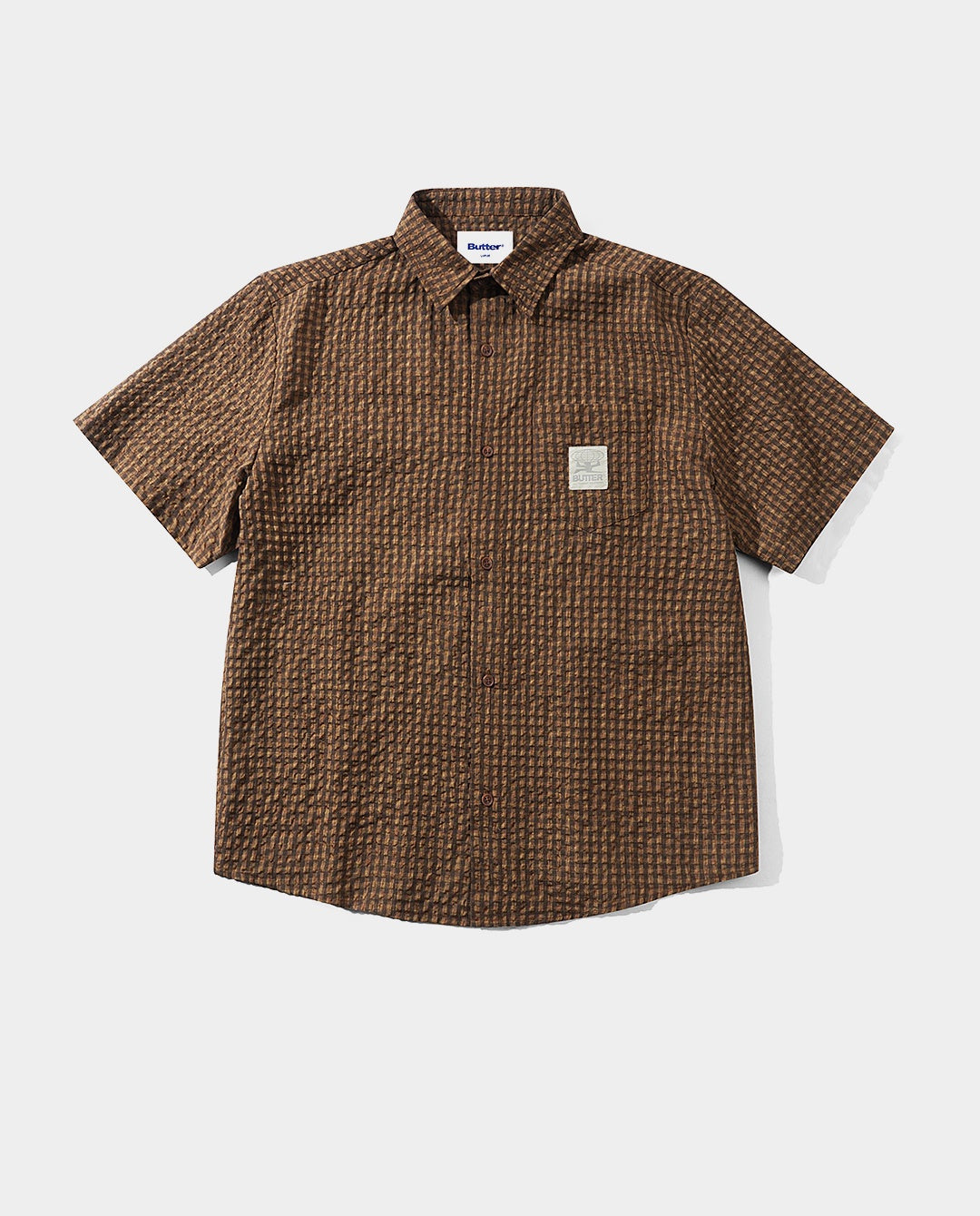 Butter Goods - Equipment Short Sleeve Shirt - Brown Shirts Butter Goods