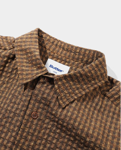 Butter Goods - Equipment Short Sleeve Shirt - Brown Shirts Butter Goods