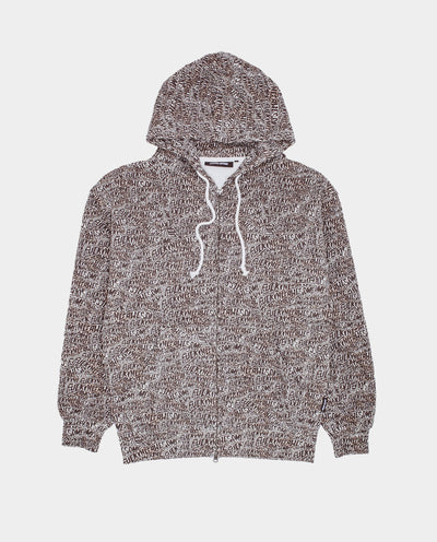 Fucking Awesome - Brunt Sticker Zipped Hoodie - All Over Print Hoodies Fucking Awesome