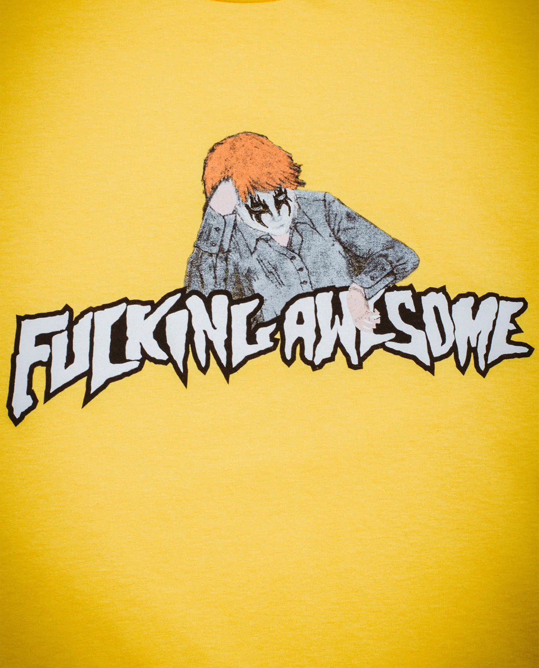 Fucking Awesome - Aidan Painting Stamp Logo T-Shirt - Daisy T-Shirts Fucking Awesome