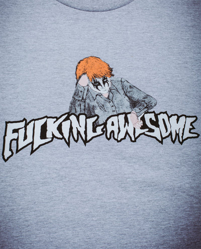 Fucking Awesome - Aidan Painting Stamp Logo T-Shirt - Heather Grey T-Shirts Fucking Awesome