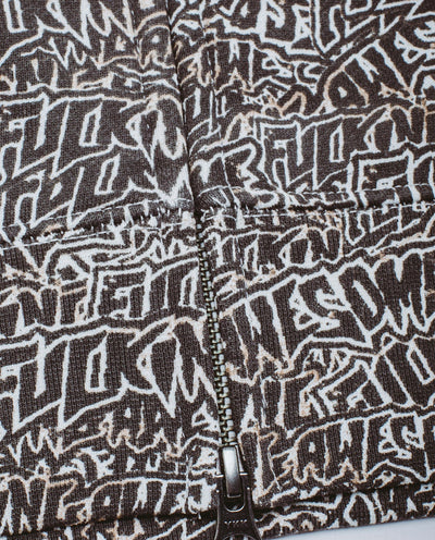 Fucking Awesome - Brunt Sticker Zipped Hoodie - All Over Print Hoodies Fucking Awesome