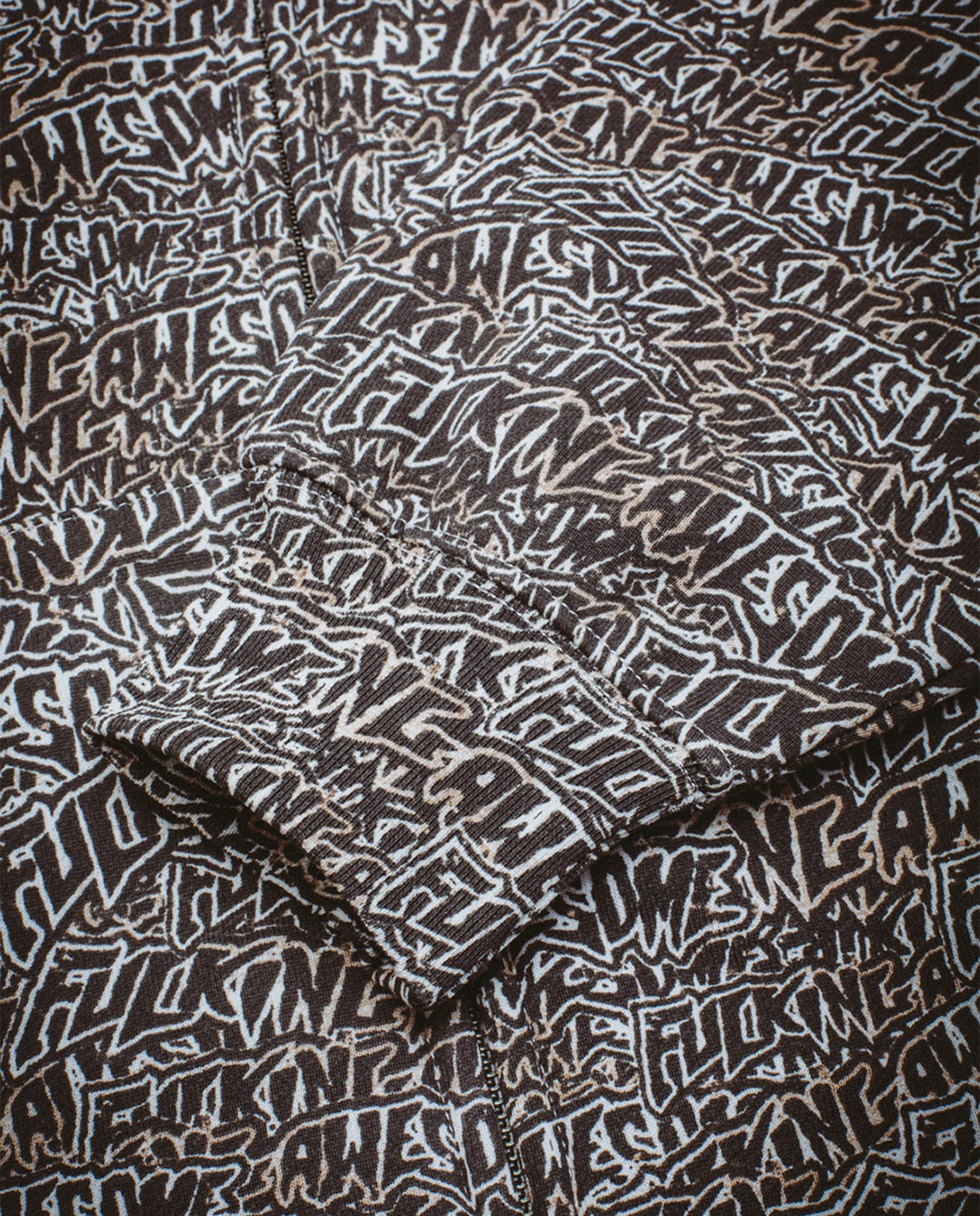 Fucking Awesome - Brunt Sticker Zipped Hoodie - All Over Print Hoodies Fucking Awesome