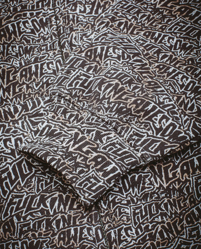 Fucking Awesome - Brunt Sticker Zipped Hoodie - All Over Print Hoodies Fucking Awesome