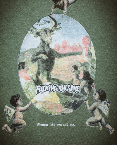 Fucking Awesome - Sinners Like You and Me T-Shirt - Moss T-Shirts Fucking Awesome