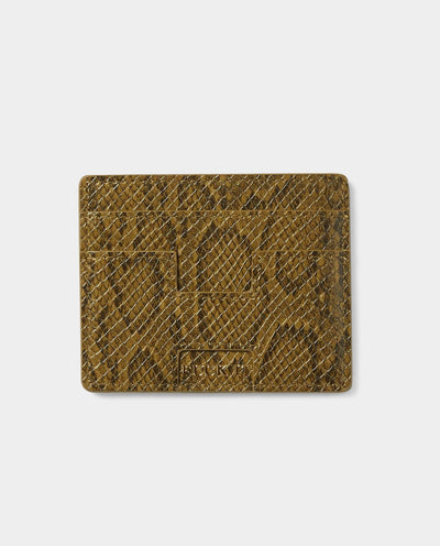 HUF - Fuck It Snakeskin Cardholder - Green Wallets HUF