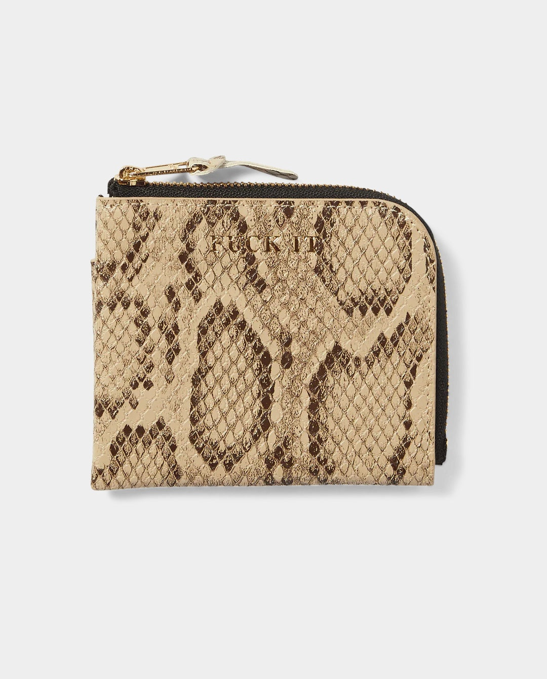 HUF - Fuck It Snakeskin Wallet - Brown Wallets HUF