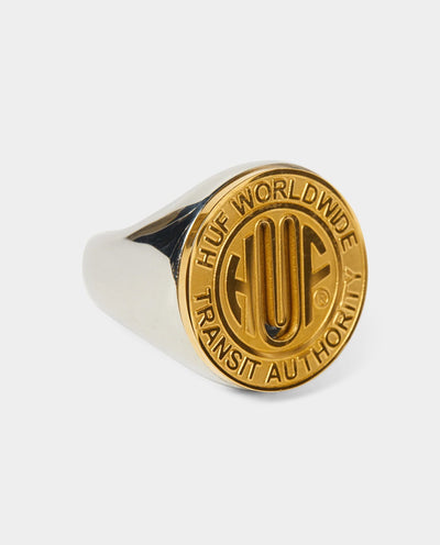 HUF - Token Signet Ring - Gold Jewellery HUF