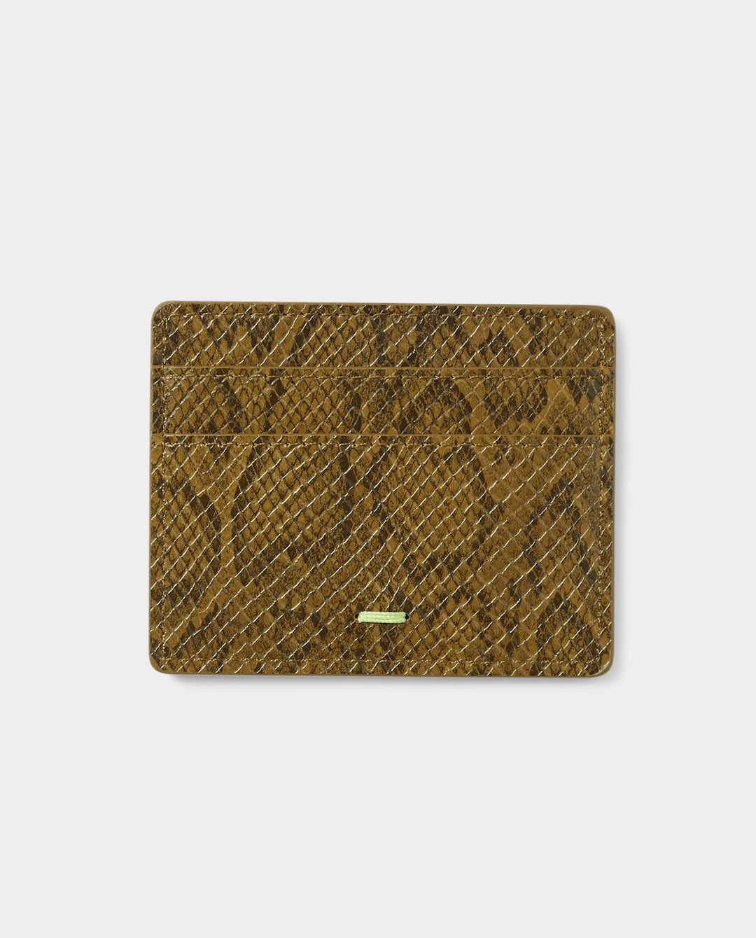 HUF - Fuck It Snakeskin Cardholder - Green Wallets HUF