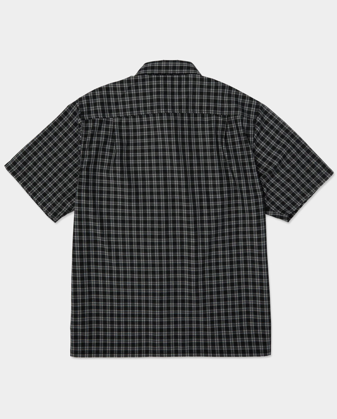 HUF - Micro Plaid SS Shirt - Black Shirts HUF