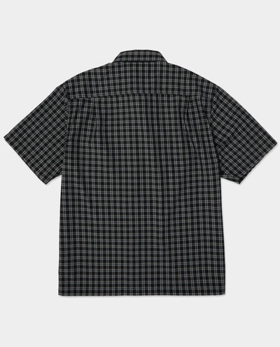 HUF - Micro Plaid SS Shirt - Black Shirts HUF