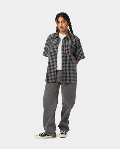 HUF - Micro Plaid SS Shirt - Black Shirts HUF