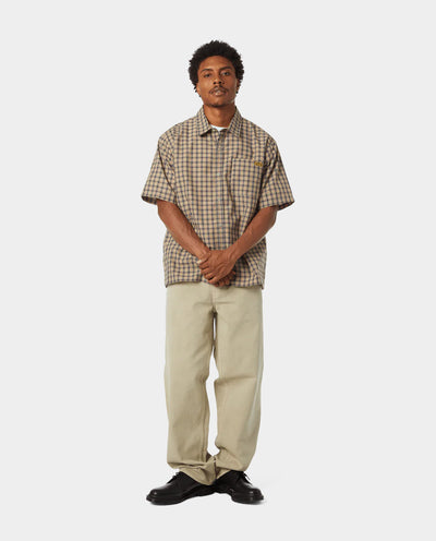 HUF - Micro Plaid SS Shirt - Clay Shirts HUF