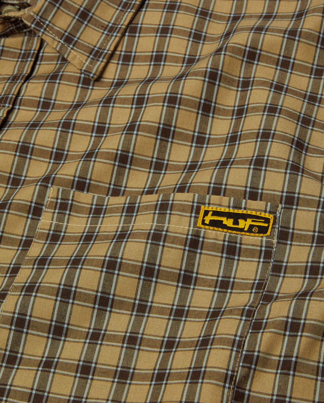 HUF - Micro Plaid SS Shirt - Clay Shirts HUF
