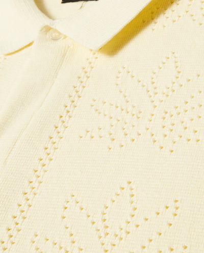 HUF - PlantLife Perforated Knit Top - Natural Shirts HUF