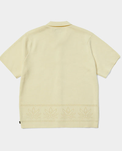 HUF - PlantLife Perforated Knit Top - Natural Shirts HUF
