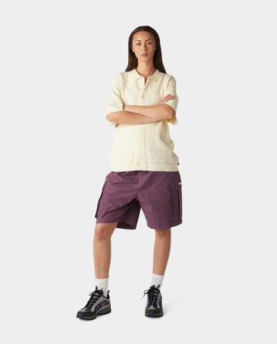 HUF - PlantLife Perforated Knit Top - Natural Shirts HUF