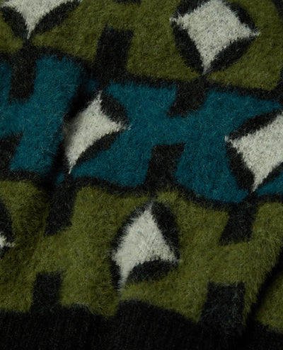 HUF - Space Age Crewneck Sweater - Pine Crewneck HUF
