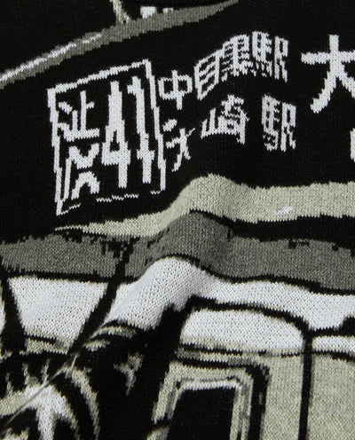 HUF - Worldwide Commuter Sweater - Black Crewneck HUF