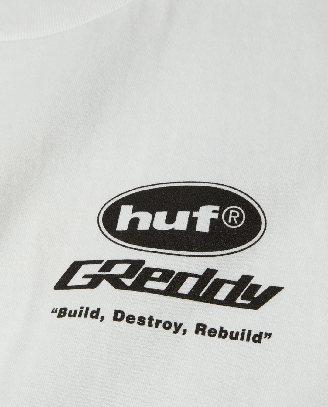 HUF x GReddy - Parts T-Shirt - White T-Shirts HUF