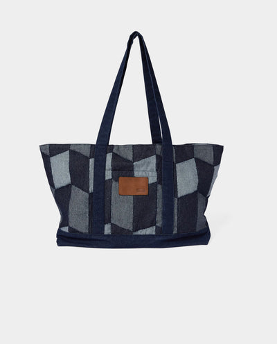 Huf - Patchwork Denim Tote Bag - Blue Bags HUF