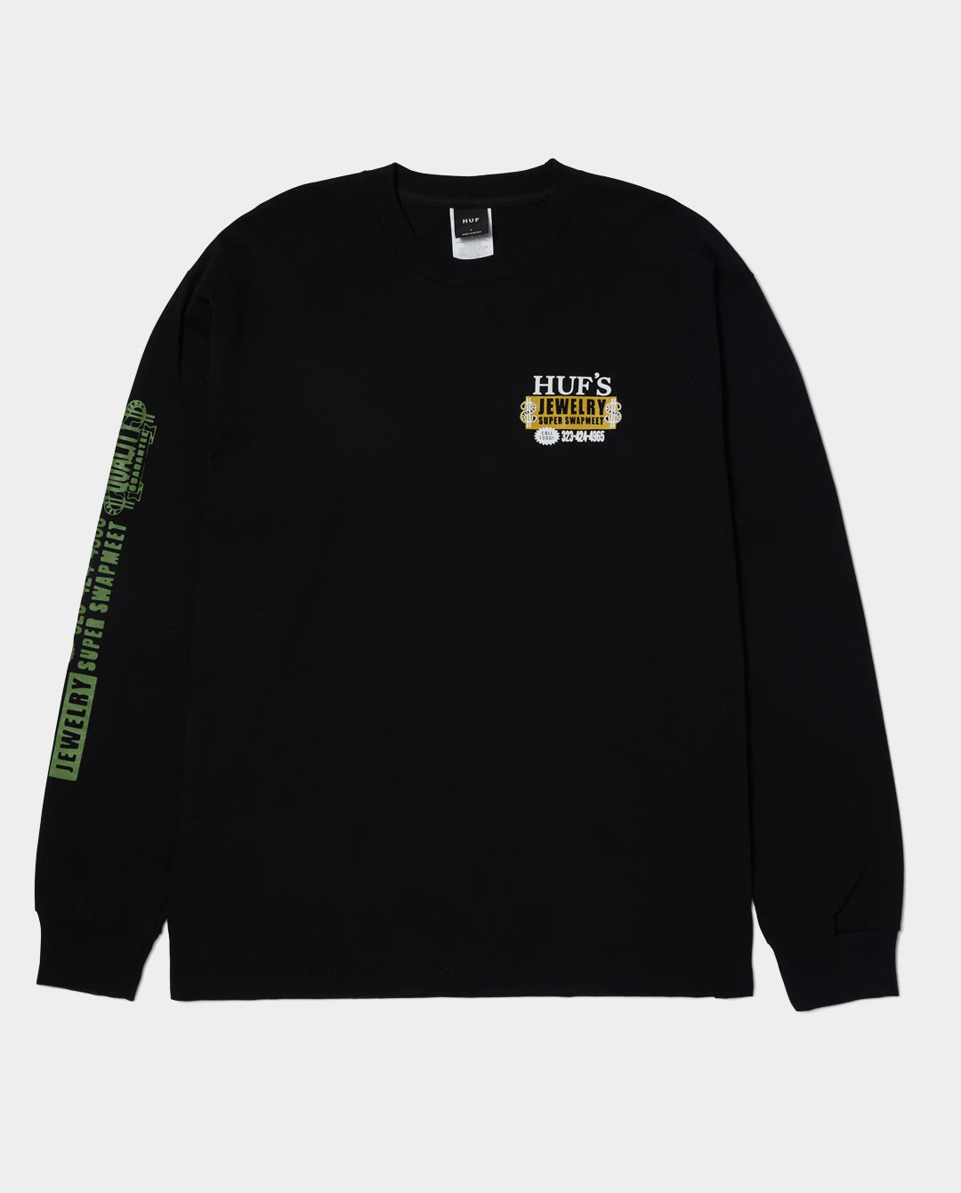 Huf - Jewelry LS T-Shirt - Black T-Shirts HUF