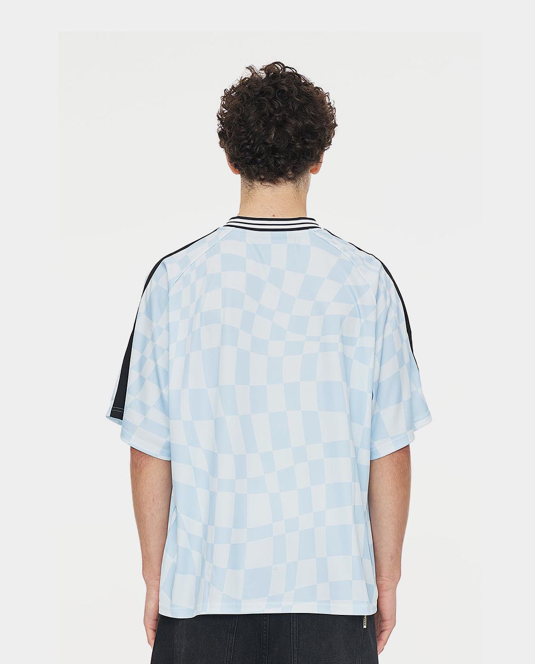 Huffer - Uncheck Football Jersey - Y2K Blue T-Shirts Huffer   