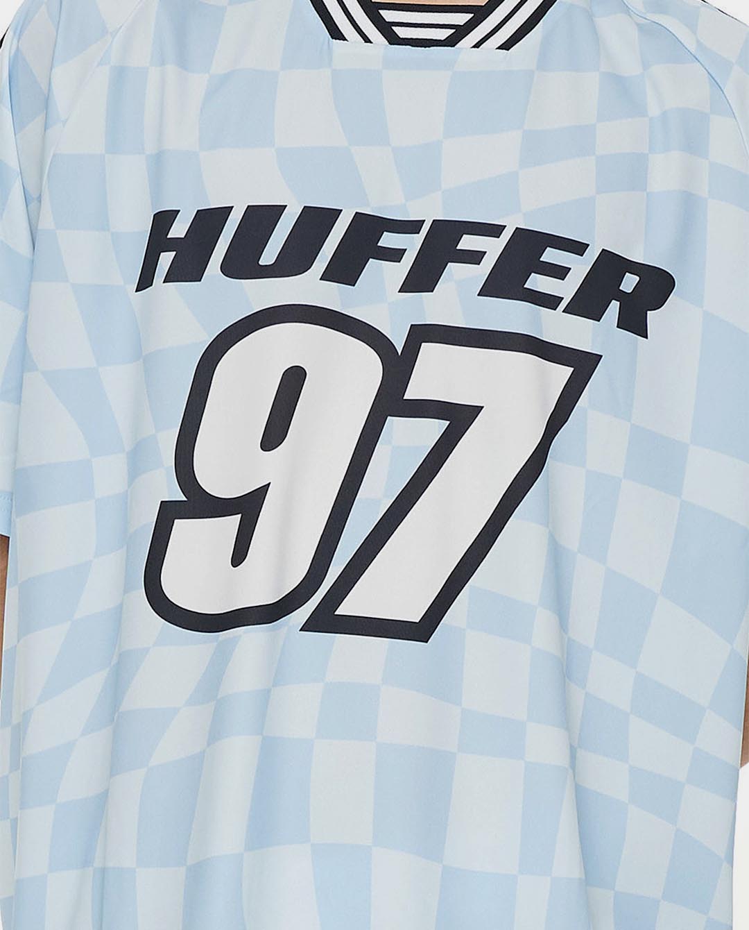 Huffer - Uncheck Football Jersey - Y2K Blue T-Shirts Huffer   