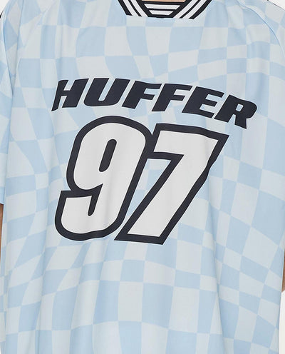 Huffer - Uncheck Football Jersey - Y2K Blue T-Shirts Huffer   