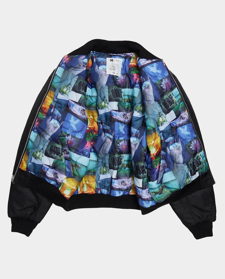 Huf x Kodak Collage Reversible Bomber Jacket | FallenFront