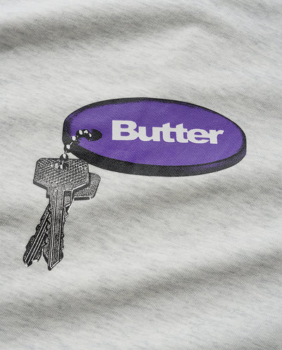 Butter Goods - Keychain T-Shirt - Ash T-Shirts Butter Goods