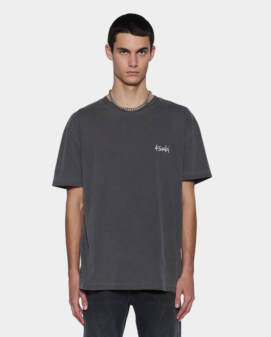 Ksubi - All Day Biggie Tee - Charcoal T-Shirts Ksubi