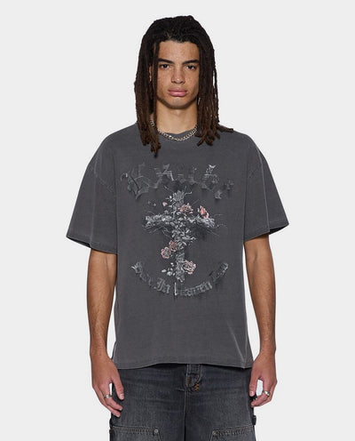 Ksubi - Thorned Excess T-Shirt - Charcoal T-Shirts Ksubi