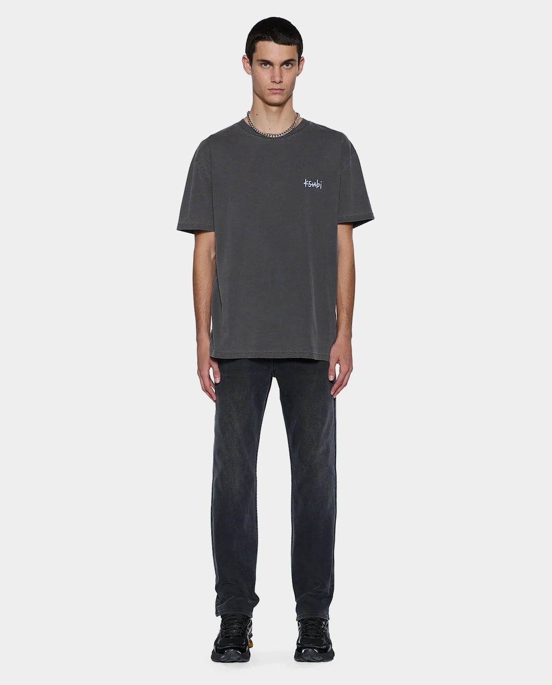 Ksubi - All Day Biggie Tee - Charcoal T-Shirts Ksubi