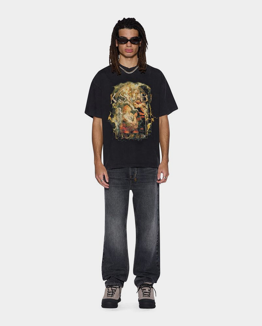 Ksubi - Ascension Excess T-Shirt - Charcoal T-Shirts Ksubi
