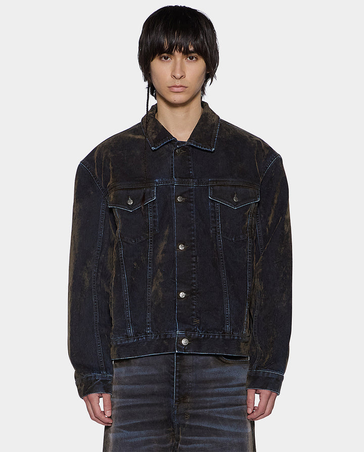 Ksubi Oh G Blur Ink Jacket Denim FallenFront NZ
