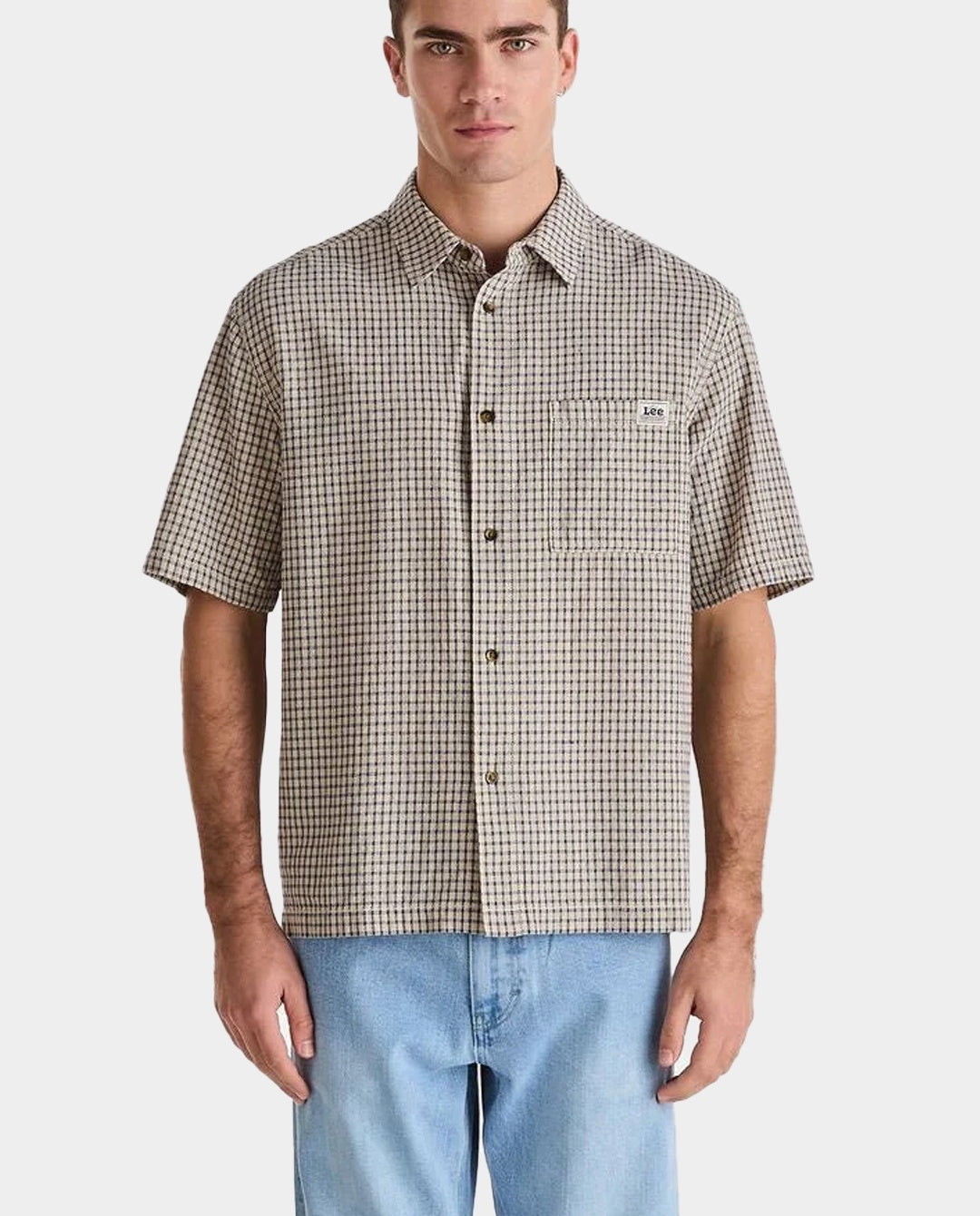 Lee - Boxcutter Shirt - Ecru Check Shirts Lee