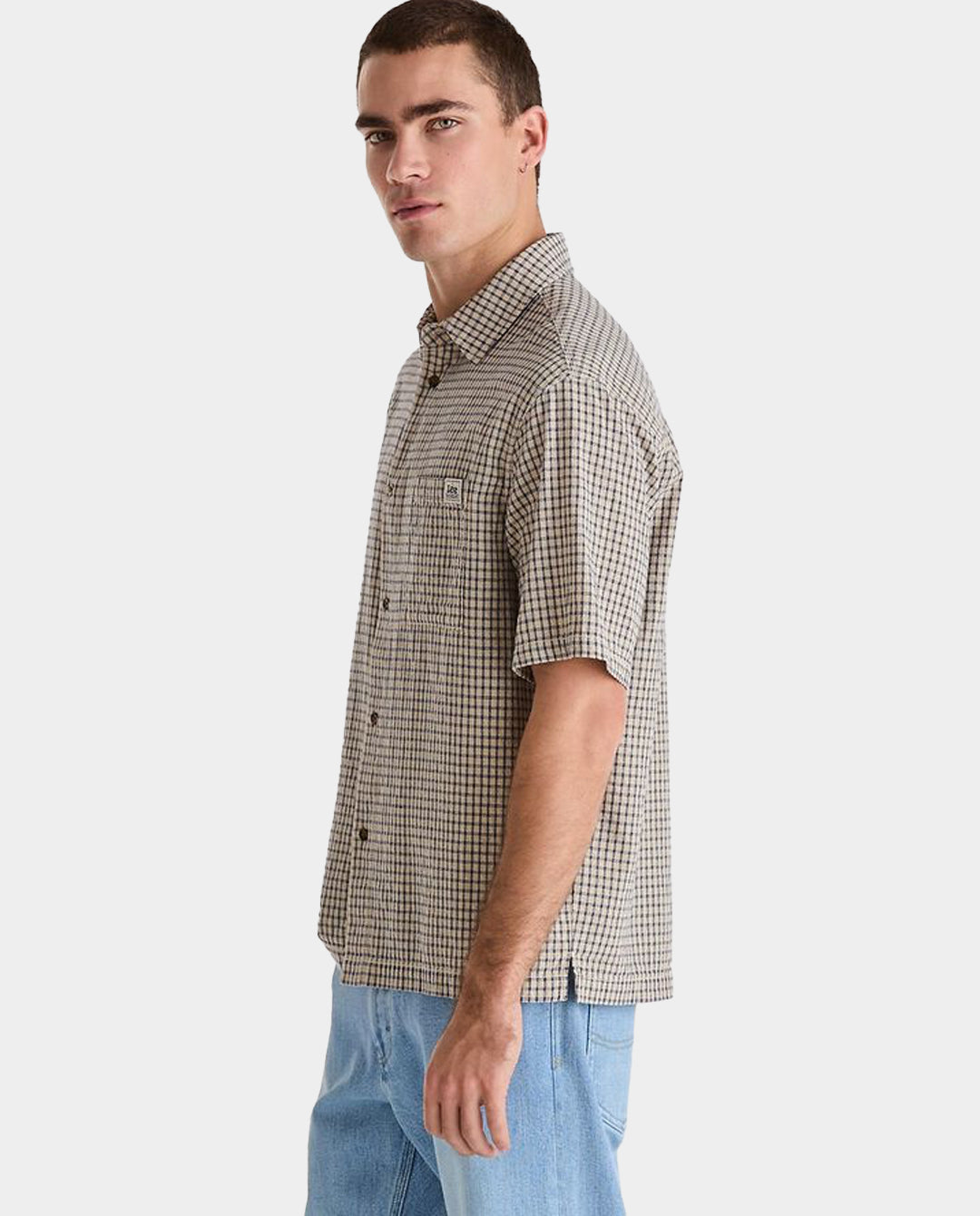 Lee - Boxcutter Shirt - Ecru Check Shirts Lee