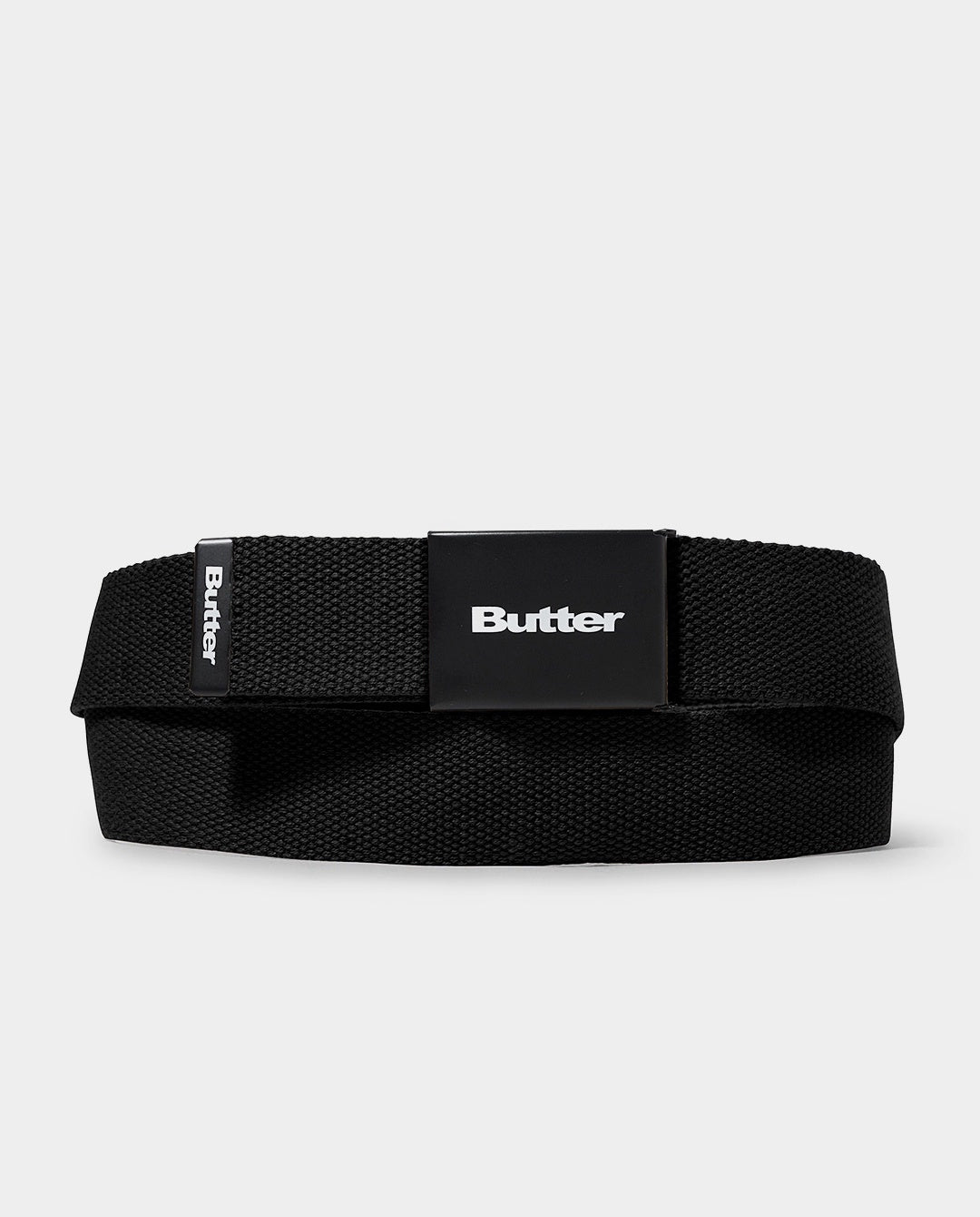 Butter Goods - Logo Woven Belt - Black Belts Butter Goods