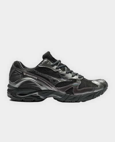 Mizuno - Wave Rider 10 - Black Sand/Metallic Grey Shoes Mizuno