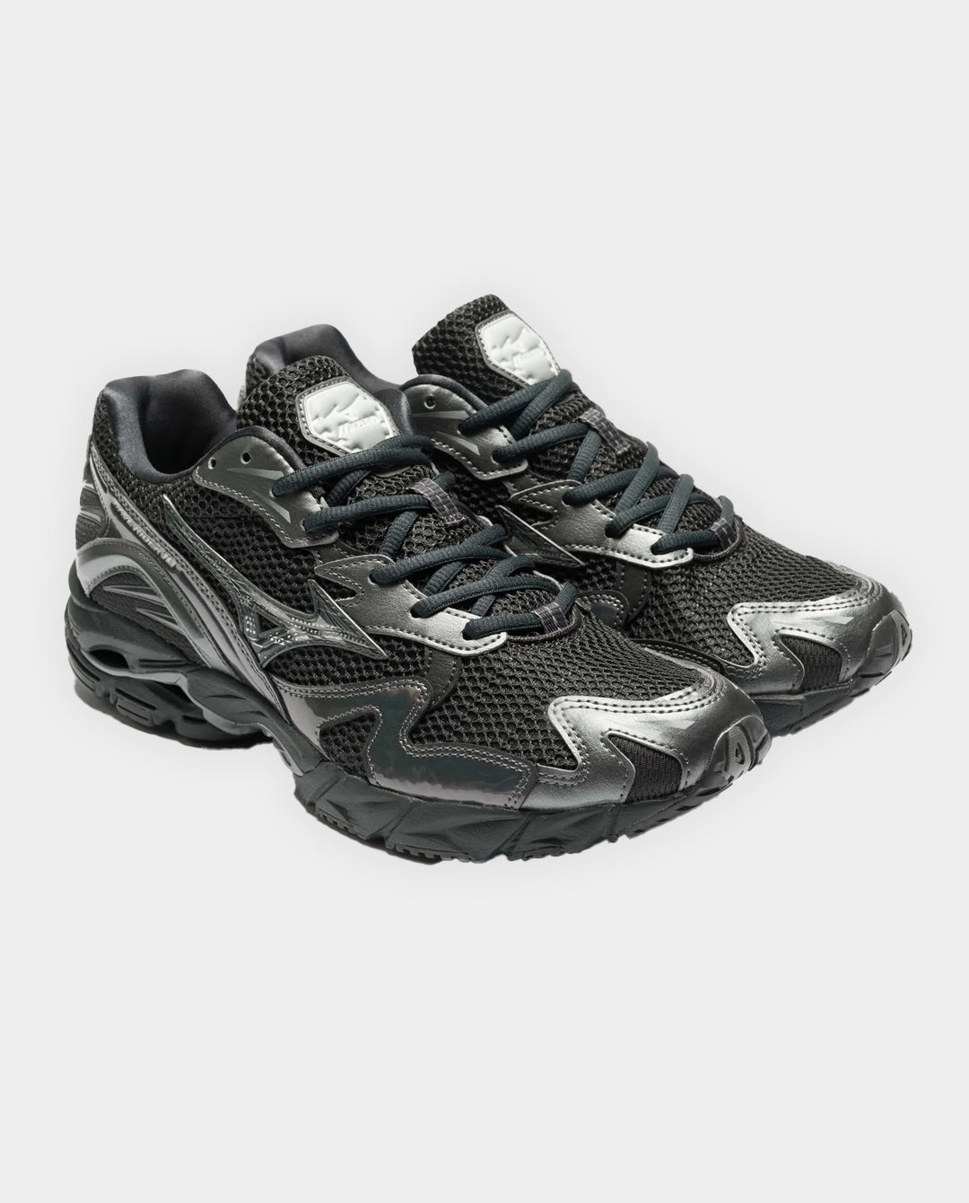 Mizuno - Wave Rider 10 - Black Sand/Metallic Grey Shoes Mizuno