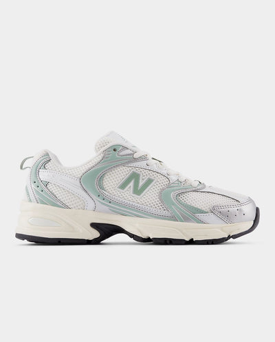 New Balance - 530SEB Shoe - Silver Metallic/Mosaic Green Shoes New Balance