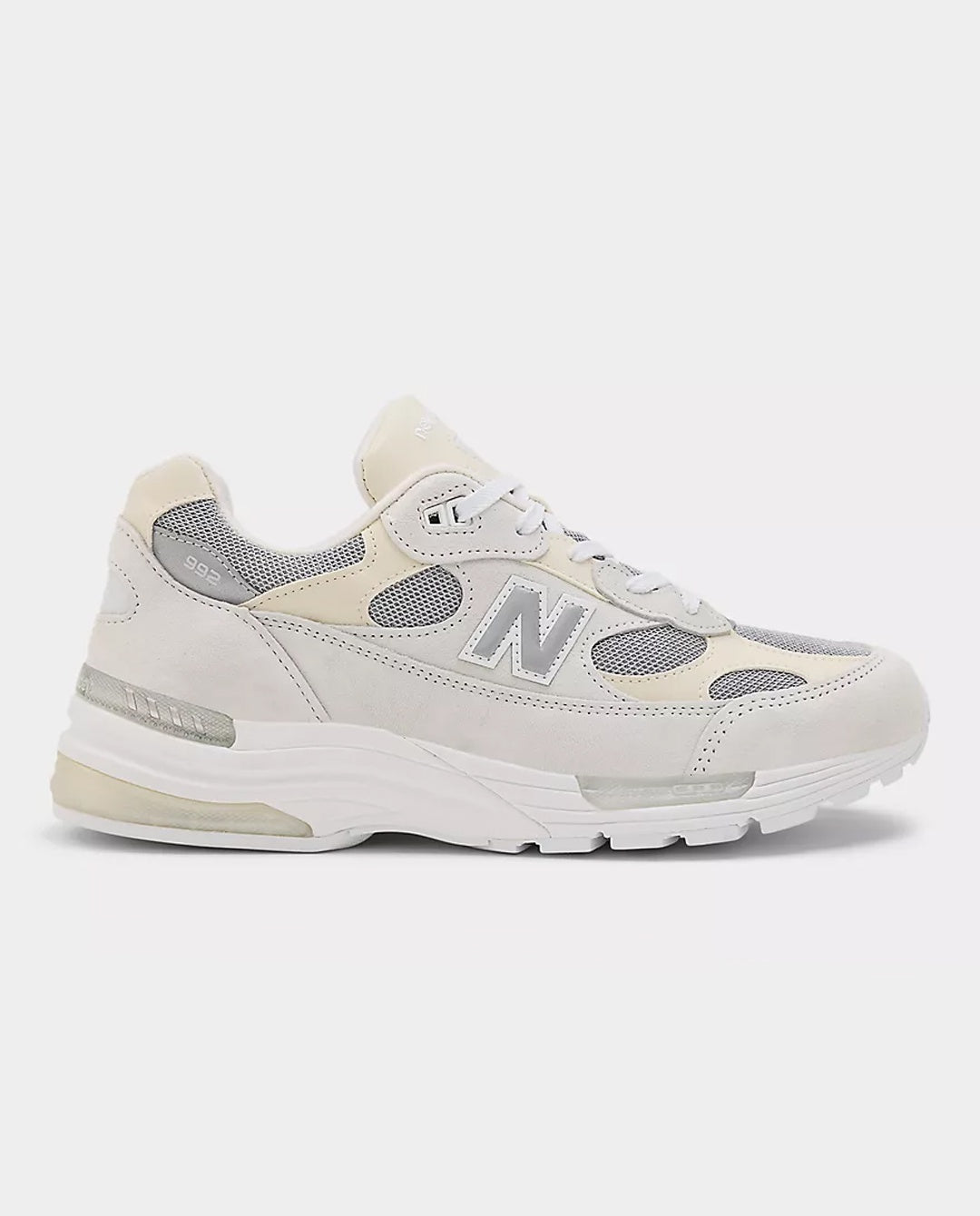New Balance - Made in USA 992 Core Shoe - White/Silver Metallic Shoes New Balance