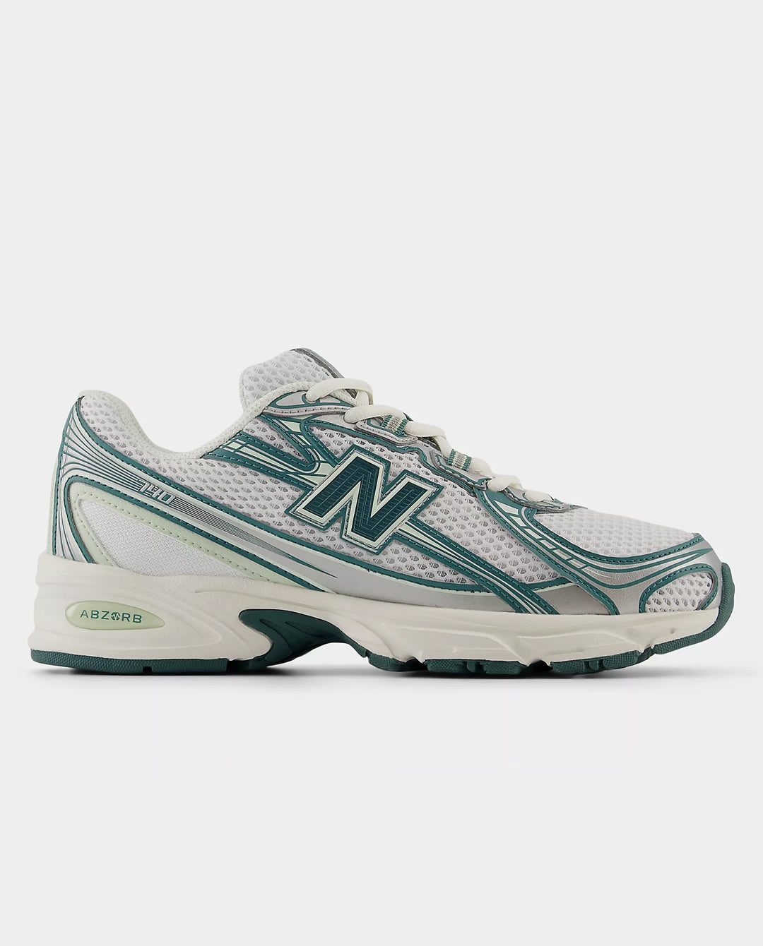 New Balance - 740 Shoe - White/Green Shoes New Balance
