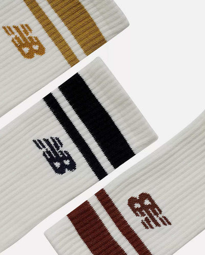 New Balance - Midcalf 3pk Sock - Sea Salt Socks New Balance   