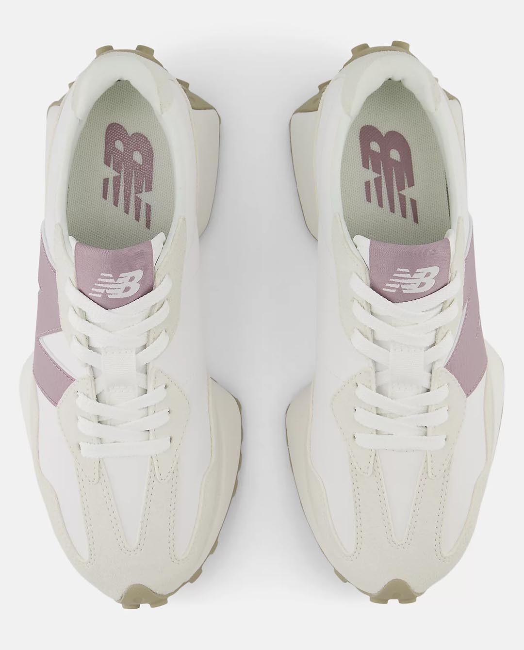 New Balance 327KH Women's Shoe - Sea Salt/Wine Shoes New Balance