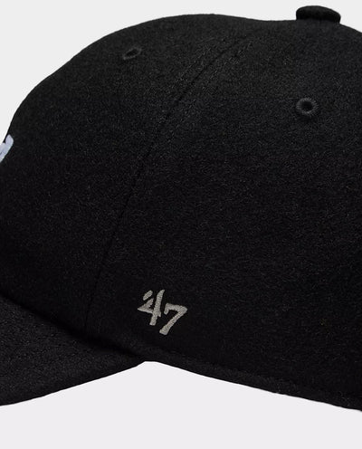 New Balance x 47 Brand - ’47 Clean Up Wool Hat - Black Hats New Balance