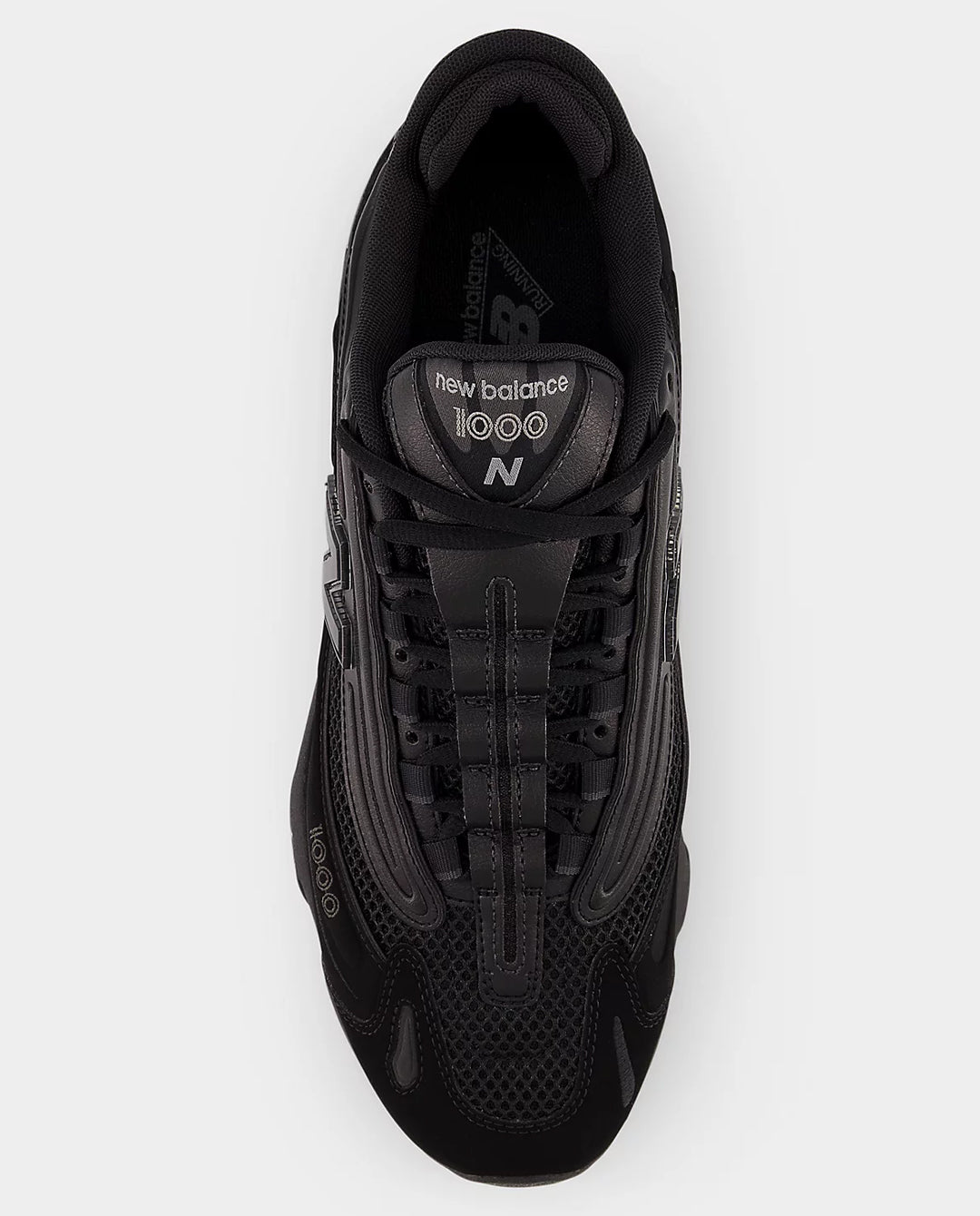 New Balance 1000 Shoe Black/Black Cement FallenFront